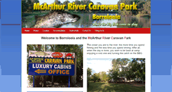 Desktop Screenshot of mcarthurcaravanpark.com.au