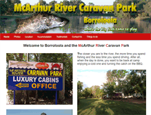 Tablet Screenshot of mcarthurcaravanpark.com.au